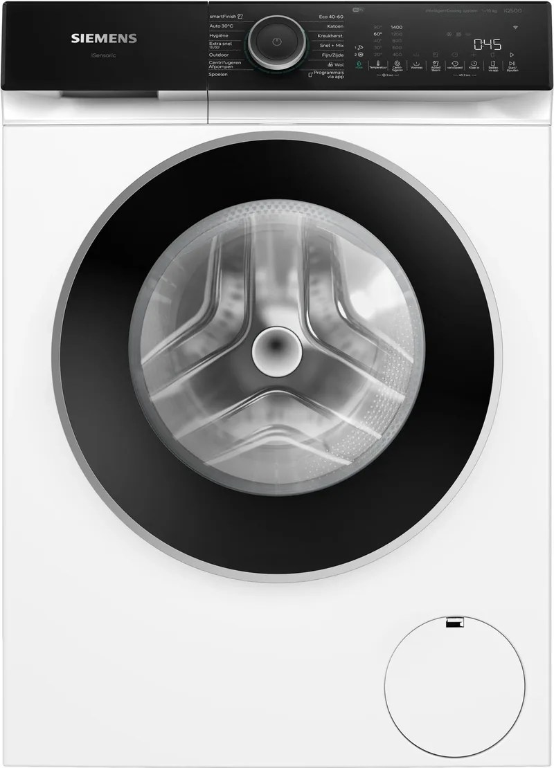 WG54N2A5NL - iQ500 - Wasmachine - 10 kg - 1400 Toeren - Home Connect van Siemens in Wit – productfoto