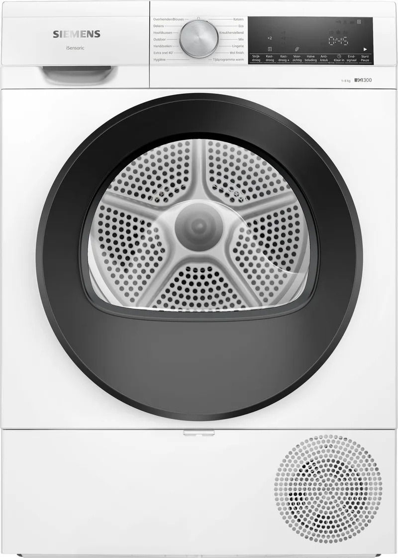 WQ33A200NL - iQ300 - Warmtepompdroger - 8 kg - autoDry - easyClean Condensor de Siemens en Blanc – photo produit