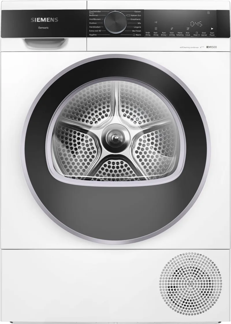 WQ35G2D0NL - iQ500 - Wasdroger - Warmtepompdroger - Zelfreinigende condensor blijvend energiezuinig - autoDry: bereikt uitstekende droogresultaten - speedPack: Bespaart tijd by Siemens in White – product photo