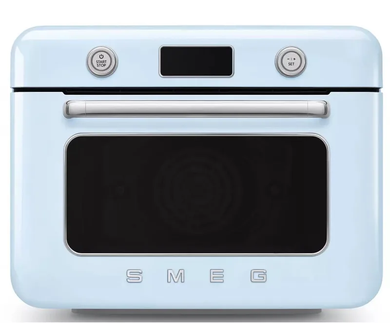 COF01PBEU Vrijstaande Combi-Stoomoven - Stoomoven & Heteluchtoven - Air Fry - 30L - 10 Functies - 33 Automatische Recepten - Galileo Multicooking Technologie - '50s Style de Smeg en Pastelblauw – photo produit