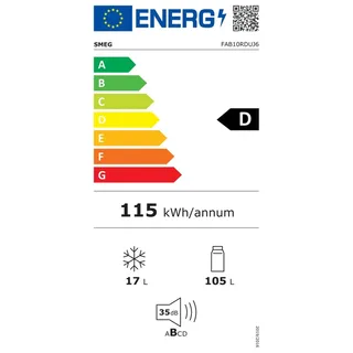 FAB10RDUJ6 Koelkast zonder vriesvak Rood de Smeg – photo produit 2 sur 2