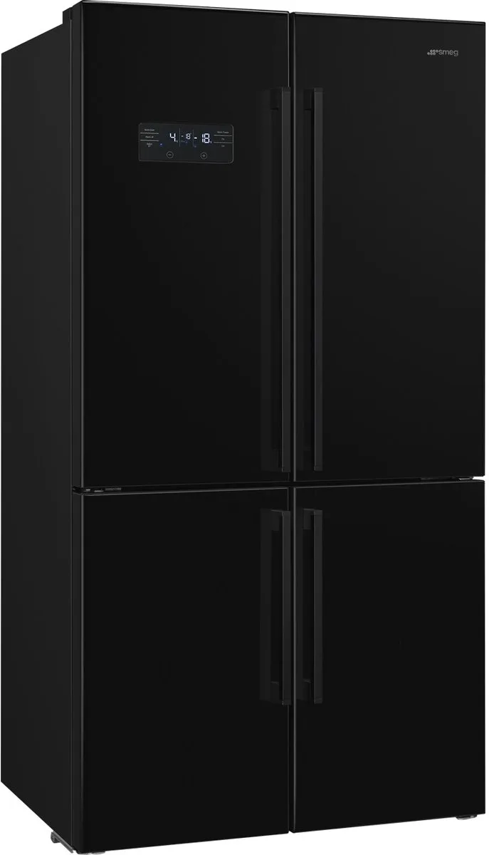 FQ60NDE - Amerikaanse Koelkast - 572 Liter - Zwart - No Frost - French Door - Vrijstaand van Smeg in Zwart – productfoto