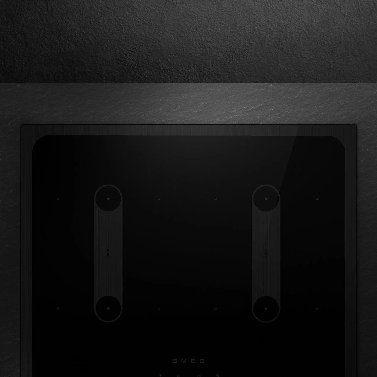 Musa SI2B22641D - Inductiekookplaat - 60 cm - Glas - 4 Kookzones - MultiZone - Touch Slider - Boosterfunctie de Smeg en Noir – photo produit