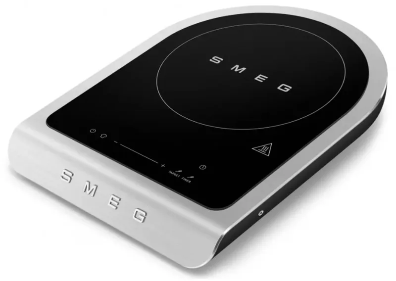 PIC01BLMEU - Vrijstaande inductiekookplaat - Collezione - 2100 Watt - Incl. externe temperatuursonde van Smeg in Mat Zwart – productfoto