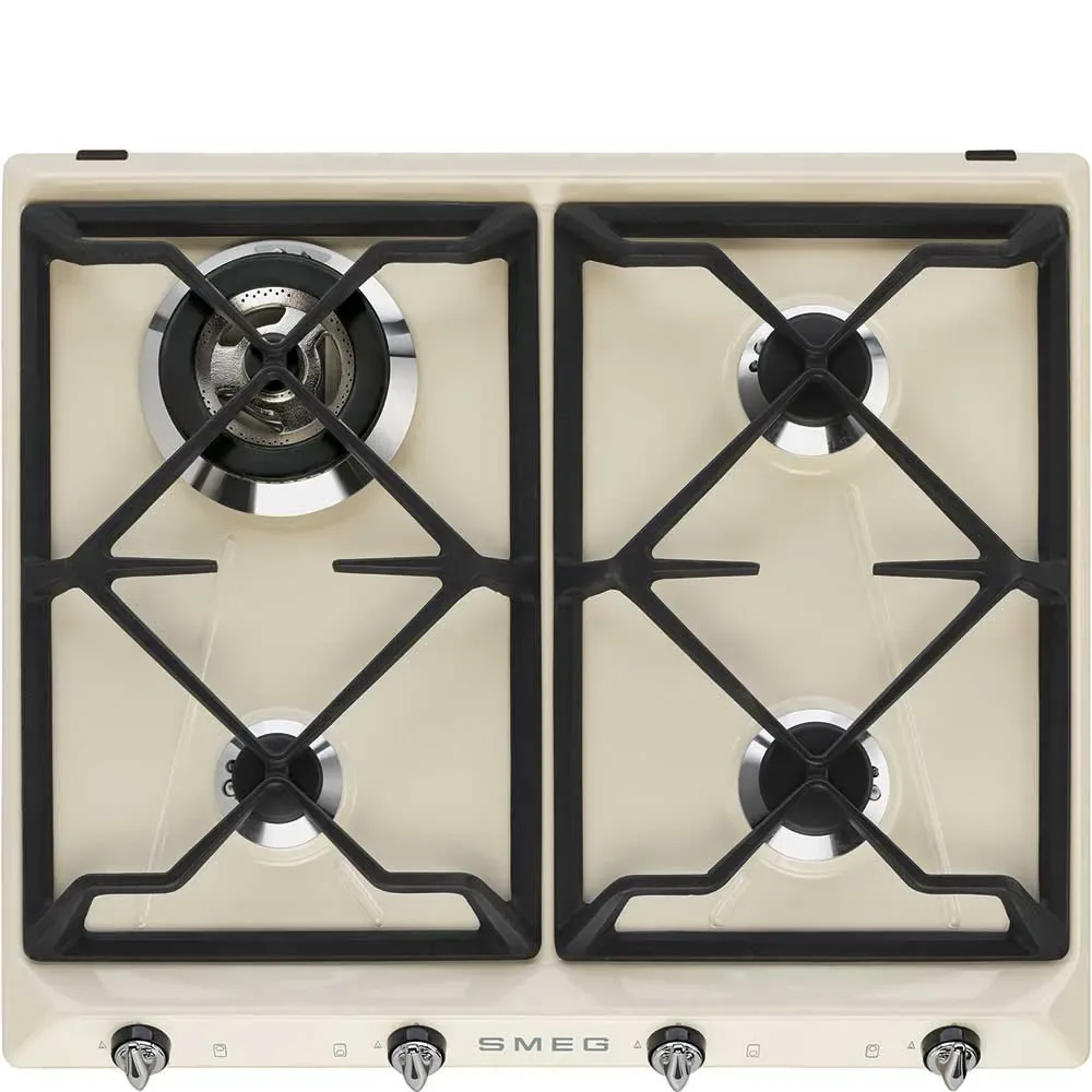 Sr964pgh 60 Cm Gaskomfur 4 Blus fra Smeg – produktbillede