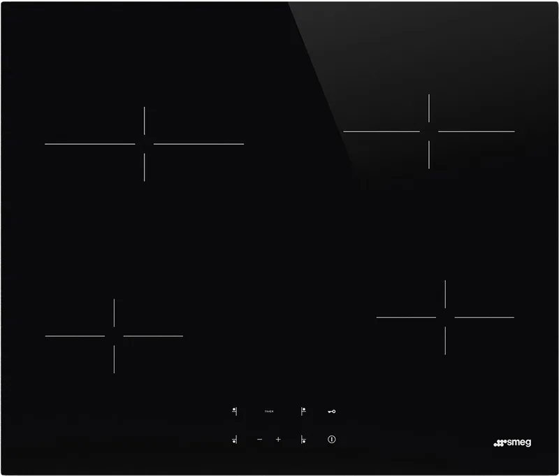 Universal SE264TD2 kookplaat Ingebouwd 60 cm Keramisch 4 zone(s) de Smeg en Noir – photo produit