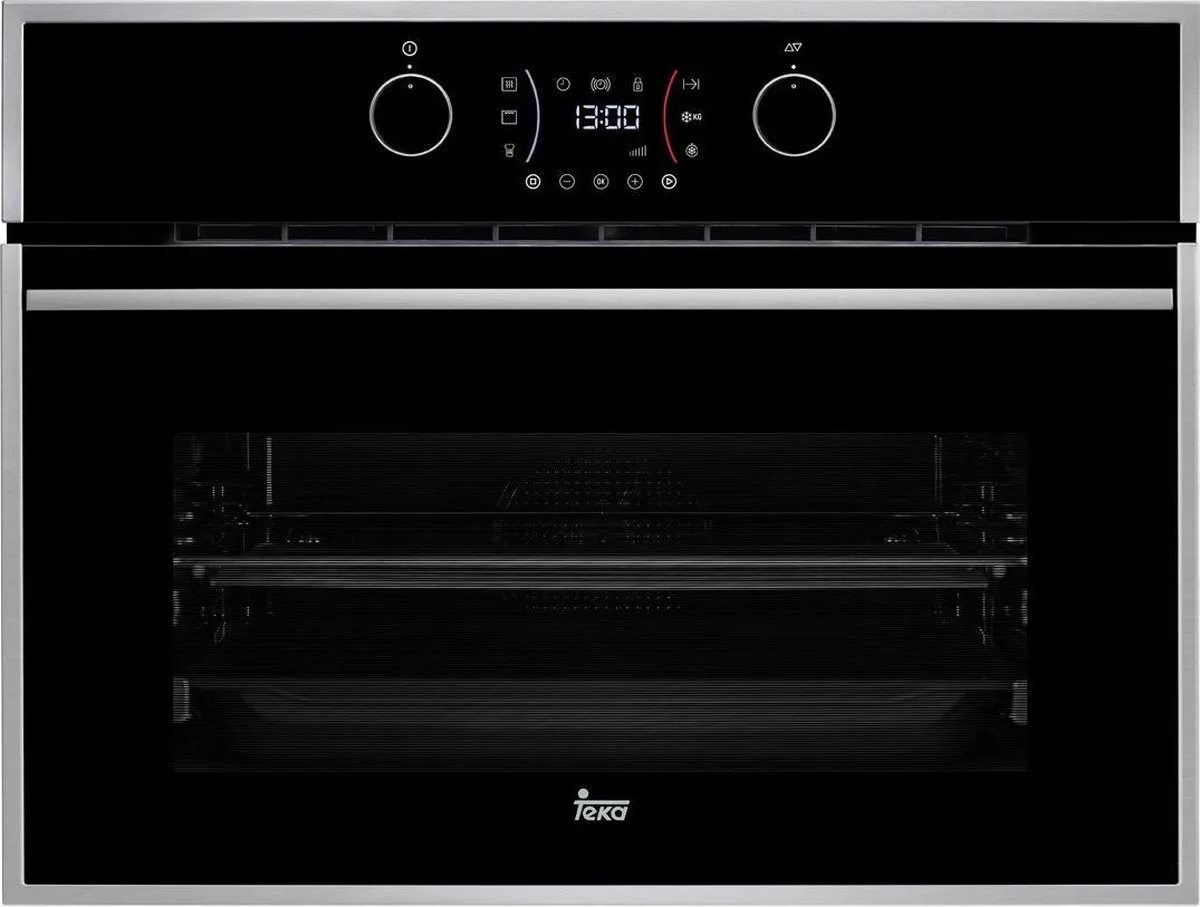 Teka - 3400 - Inbouwoven - 41 liter - 56,8 cm - 3400 W - grillfunctie de Teka en Noir, Roestvrijstaal – photo produit