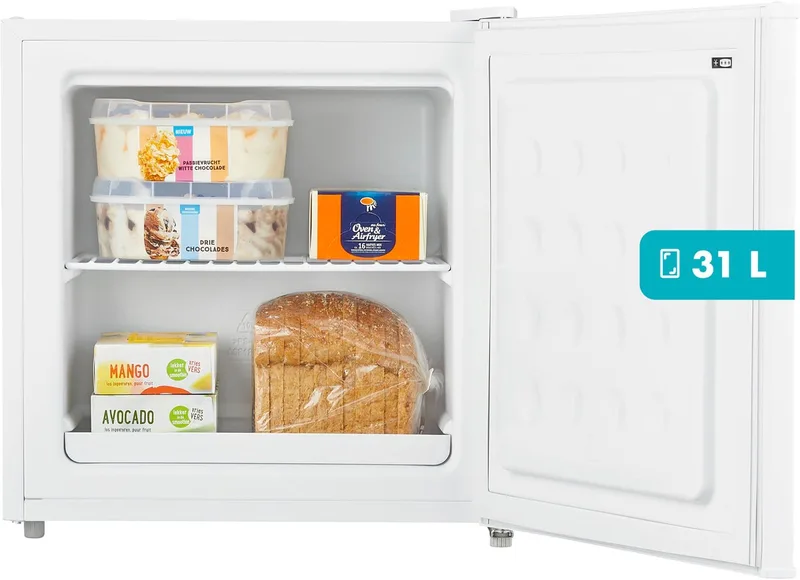 TFM4402W - Mini vriezer - Vrijstaand - Barmodel - 31 liter van Tomado in Wit – productfoto 1 van 2