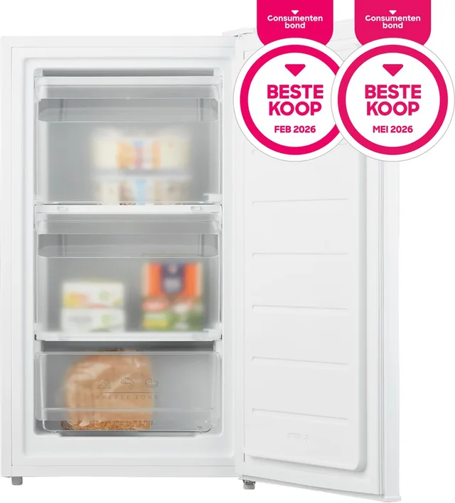 TFT4702W - Tafelmodel vriezer - 60 liter - 3 vrieslades - Energielabel D