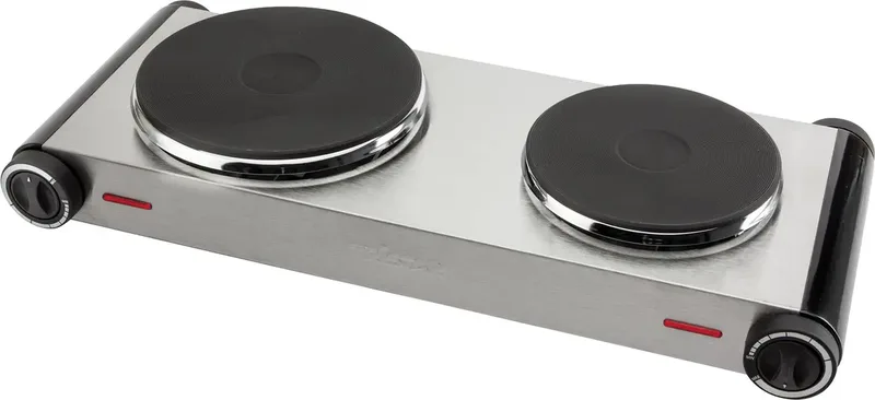 KP-6248 dubbel spisplatta 2 brännare från Tristar i Rvs – produktbild