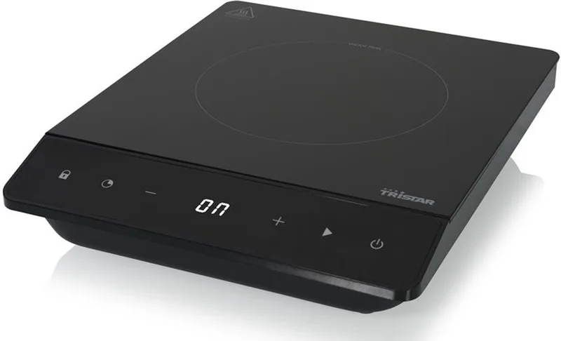 Luxe Inductiekookplaat 2000W - IK-6161 - 1 Kookzone - Timer tot 180 min by Tristar in Black – product photo