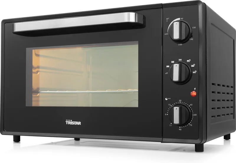 OV-3635 Convectieoven XL – Vrijstaande Oven 48 liter – Heteluchtoven 2000 Watt van Tristar in Zwart – productfoto