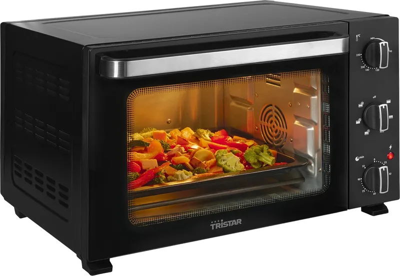 OV-3660 - Convectie Oven - 38L - 1800W - Vrijstaand van Tristar in Zwart – productfoto 1 van 2