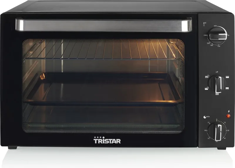 Vrijstaande oven OV-3640 - Bakoven 2000W - 60L - 90 tot 230⁰C - 5 Voorgeprogrameerde standen van Tristar in Zwart – productfoto 1 van 2