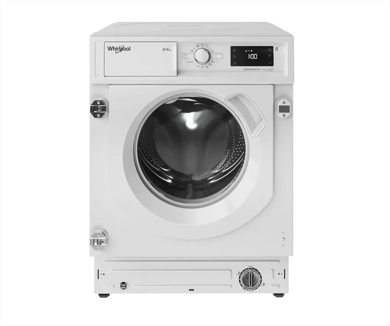 BI WDWG 861485 EU - Was-droogcombinatie - FreshCare - Voorbelading - Ingebouwd - Wit - Links - Wit - Knoppen - Draaiknop van Whirlpool in Wit – productfoto