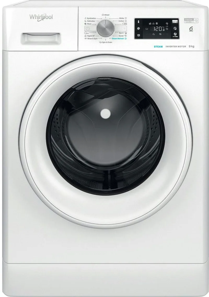 FFB 9489 WV EE wasmachine Voorbelading 9 kg 1400 RPM by Whirlpool in White – product photo