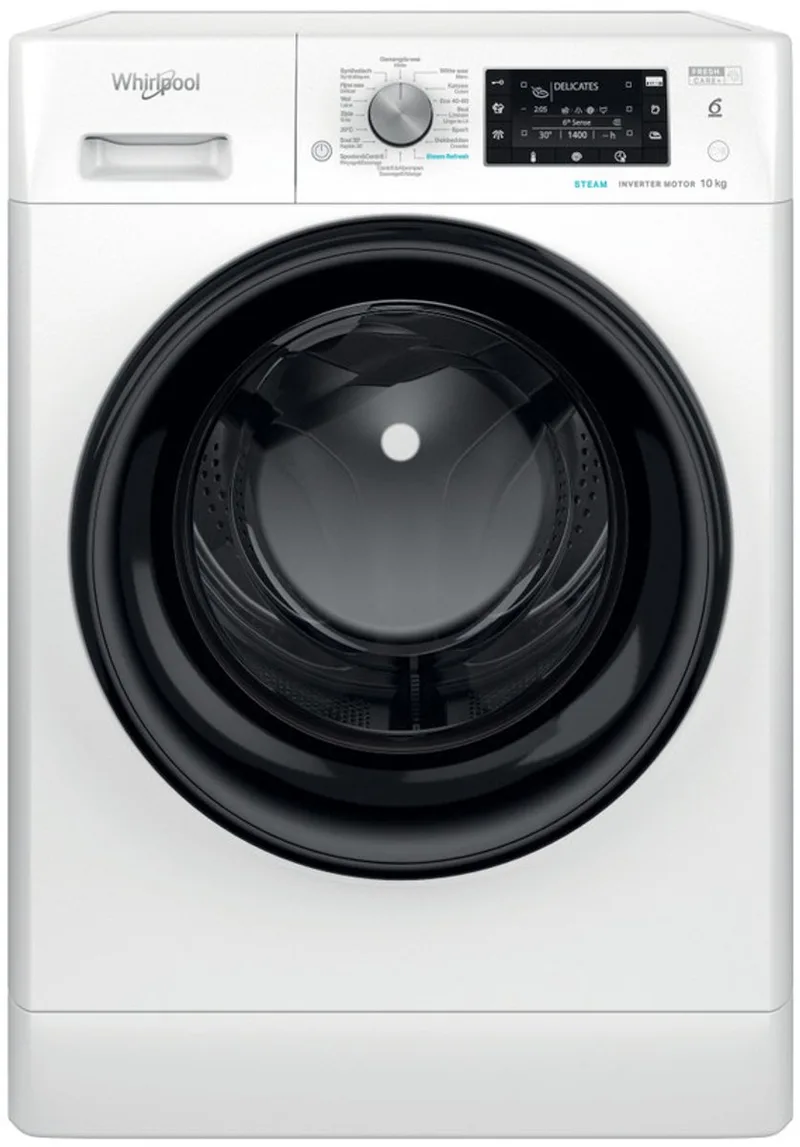 FFD 10489E BV BE - Wasmachine - Voorbelading - 10 kg - 1400 RPM von Whirlpool in Weiß – Produktfoto