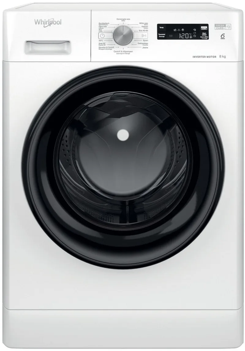 FFS 8469 BV BE - Wasmachine - 8 kg capaciteit - Freshcare+ steam by Whirlpool in White – product photo