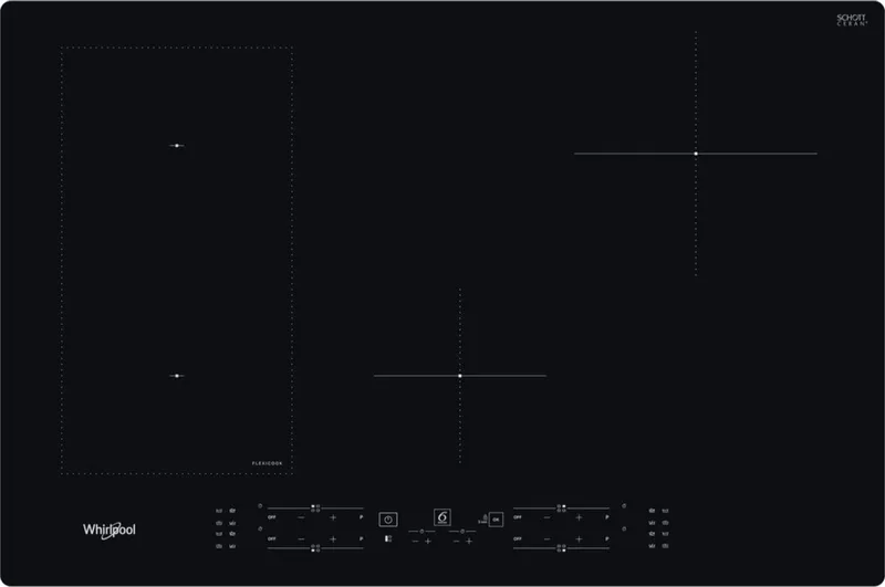 inductiekookplaat 75cm 4 pits 7200w by Whirlpool in Black – product photo