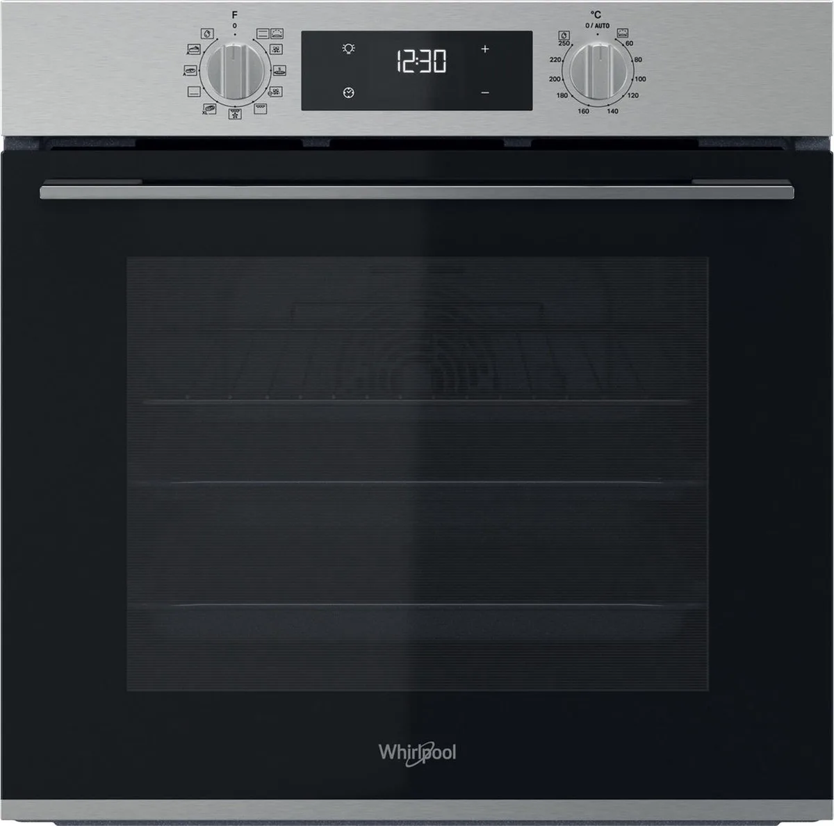 multifunctionele inbouwoven: roestvrij staalkleur, - OMK58HR0X by Whirlpool in Silver – product photo