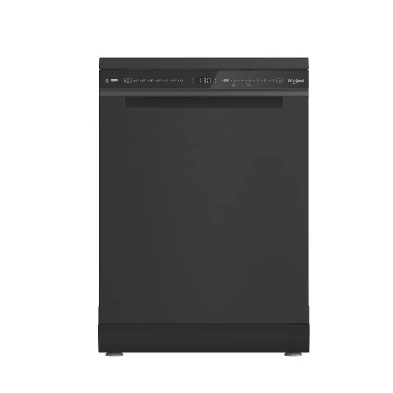 W8F HS61BS Vrijstaande vaatwasser Zwart van Whirlpool – productfoto