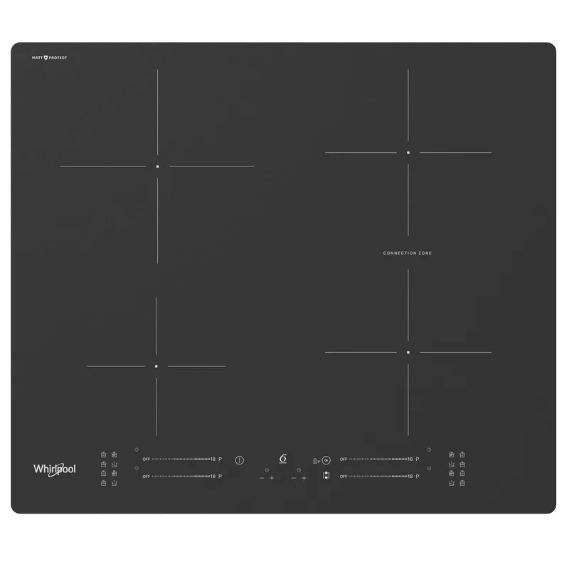 WB S2560 NE BM MAT Inductie kookplaat Zwart van Whirlpool – productfoto