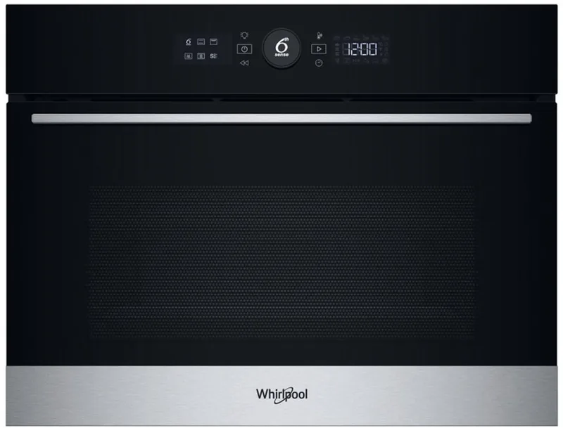 WCC58HMSXA oven 48 l Zwart, Roestvrijstaal van Whirlpool in Zwart, Roestvrijstaal – productfoto