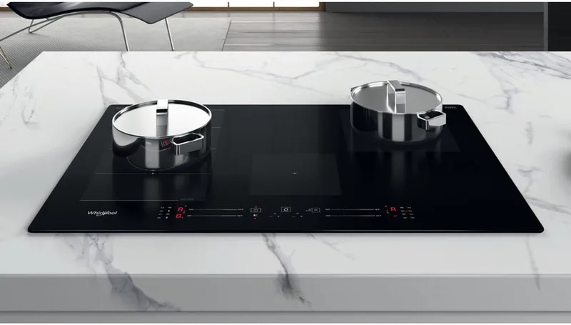 WF S0377 NE/IXL Ingebouwd 77 cm Inductiekookplaat zones 4 zone(s) by Whirlpool in Black – product photo