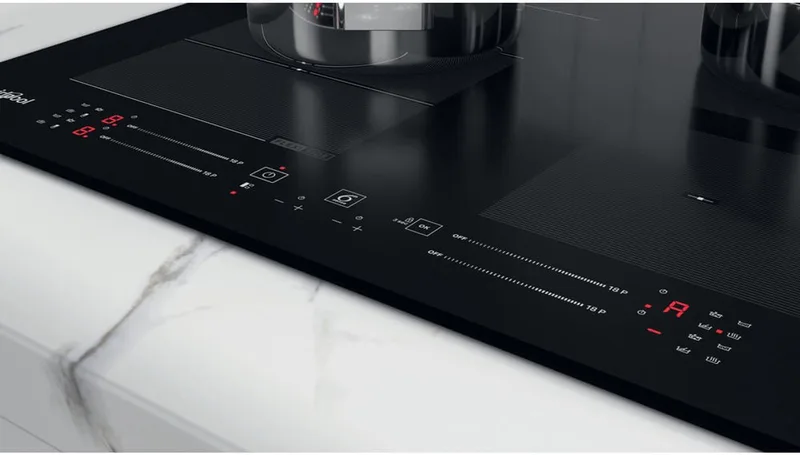 WF S4160 BF Ingebouwd 59 cm Inductiekookplaat zones 4 zone(s) by Whirlpool in Black – product photo