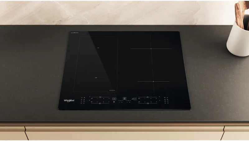 WL B4060 CPNE Ingebouwd 59 cm Inductiekookplaat zones 4 zone(s) by Whirlpool in Black – product photo