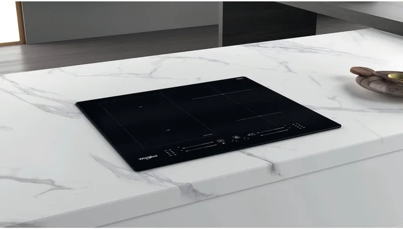 WL S7960 NE Ingebouwd 60 cm Inductiekookplaat zones 4 zone(s) by Whirlpool in Black – product photo