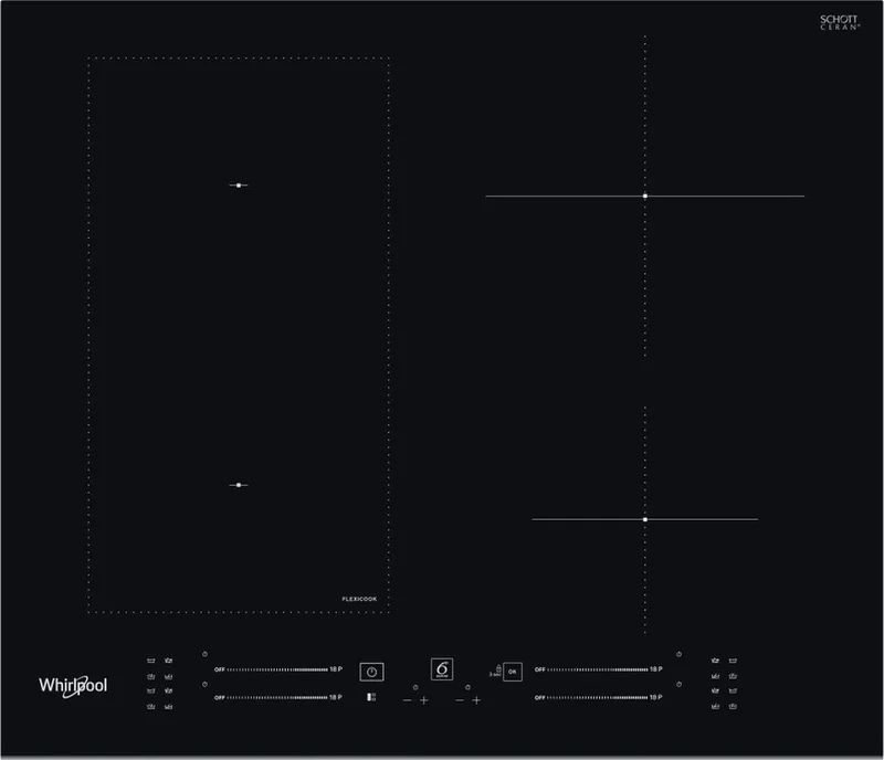 WLS6960BF inductie kookplaat 60 cm by Whirlpool in Black – product photo