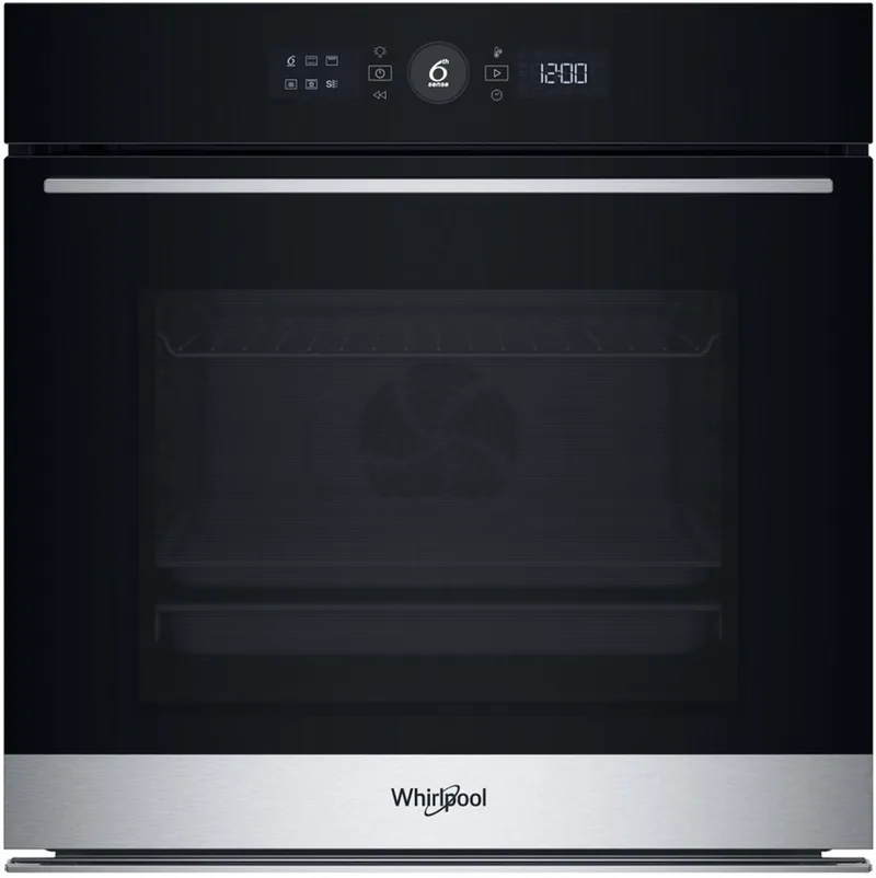 WOI5S8PM1SX oven 73 l Zwart, Roestvrijstaal by Whirlpool in Black, Roestvrijstaal – product photo