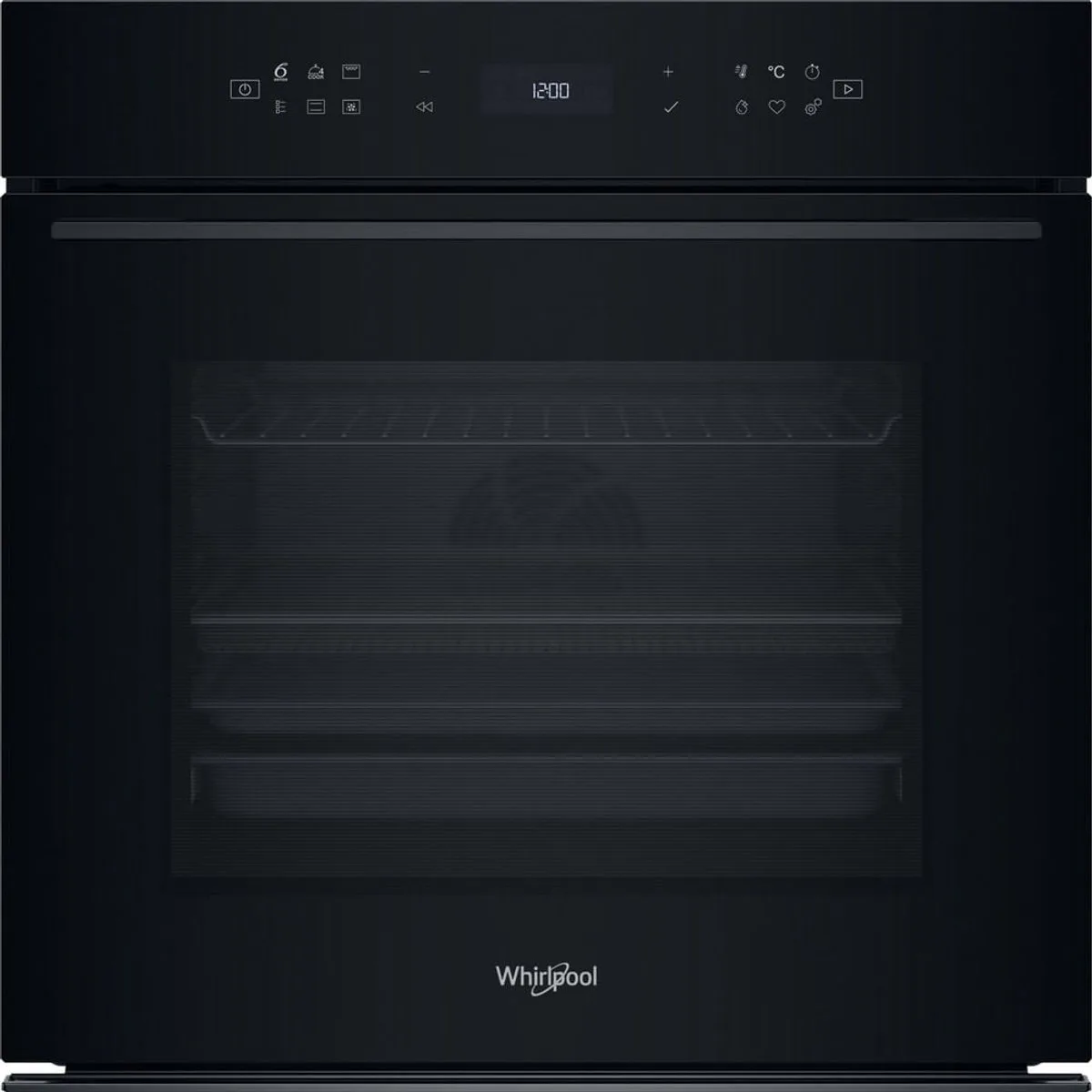 WOI78HT1SBA - Inbouwoven - 73 liter - Energielabel A - 3450 W - hetelucht by Whirlpool in Black – product photo
