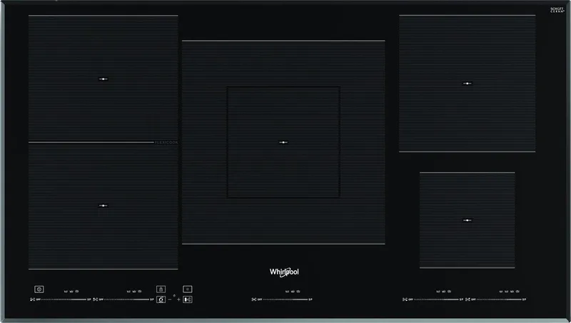 WT 1090 BA - Inbouw inductiekookplaat - 90 cm - 5 kookzone(s) de Whirlpool en Noir – photo produit