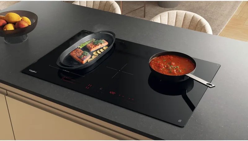 WTX8015DCF Ingebouwd 80 cm Inductiekookplaat zones 4 zone(s) de Whirlpool en Noir – photo produit