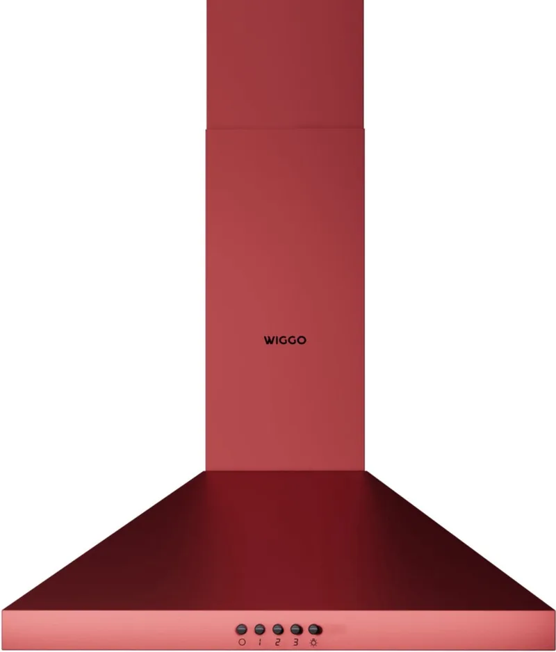 WE-A530P(R) - Wandschouw Afzuigkap - 50cm van Wiggo in Rood – productfoto