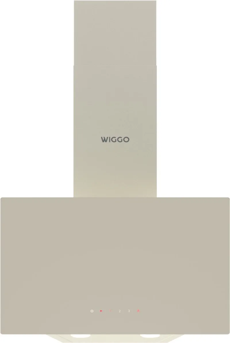 WE-A531G(C) – Schuine Afzuigkap – 50 cm – Crème Glas – Energieklasse A – Touch Control – ECO+ Design – 5 Jaar Garantie fra Wiggo i Creme – produktbillede