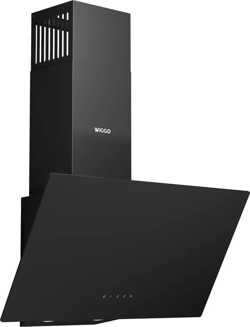 WE-A641G(B) – Schuine Afzuigkap – 60 cm – Glasdesign – Energieklasse A – ECO+ Touch Control – Glas – 5 Jaar Garantie de Wiggo en Noir – photo produit
