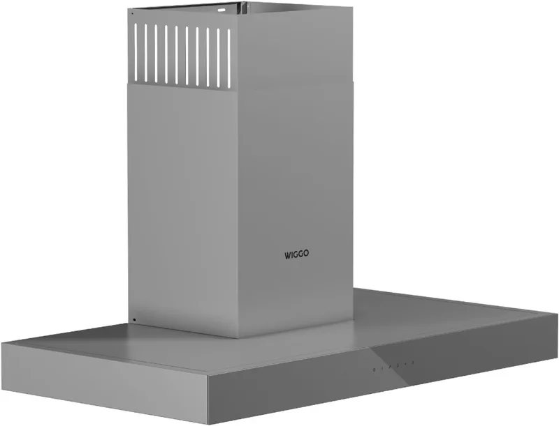 WE-A941T(G) – T-Model Wandschouw Afzuigkap 90 cm – 650 m³/h – LED Verlichting – Energieklasse A – 5 jaar garantie by Wiggo in Grey – product photo