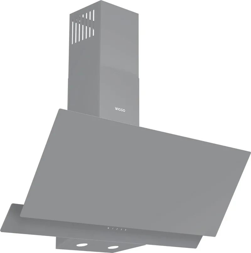 WE-A942G(G) – Schuine Afzuigkap 90 cm – Dubbel Glas – A+ Energieklasse – Touch Control – Eco+ Design – 5 jaar garantie by Wiggo in Grey – product photo