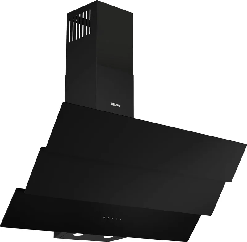 WE-B943G(B) – Schuine Afzuigkap 90 cm – Triple Glas – A+ Energieklasse – Touch Control – Eco+ Design – 5 jaar garantie van Wiggo in Zwart – productfoto