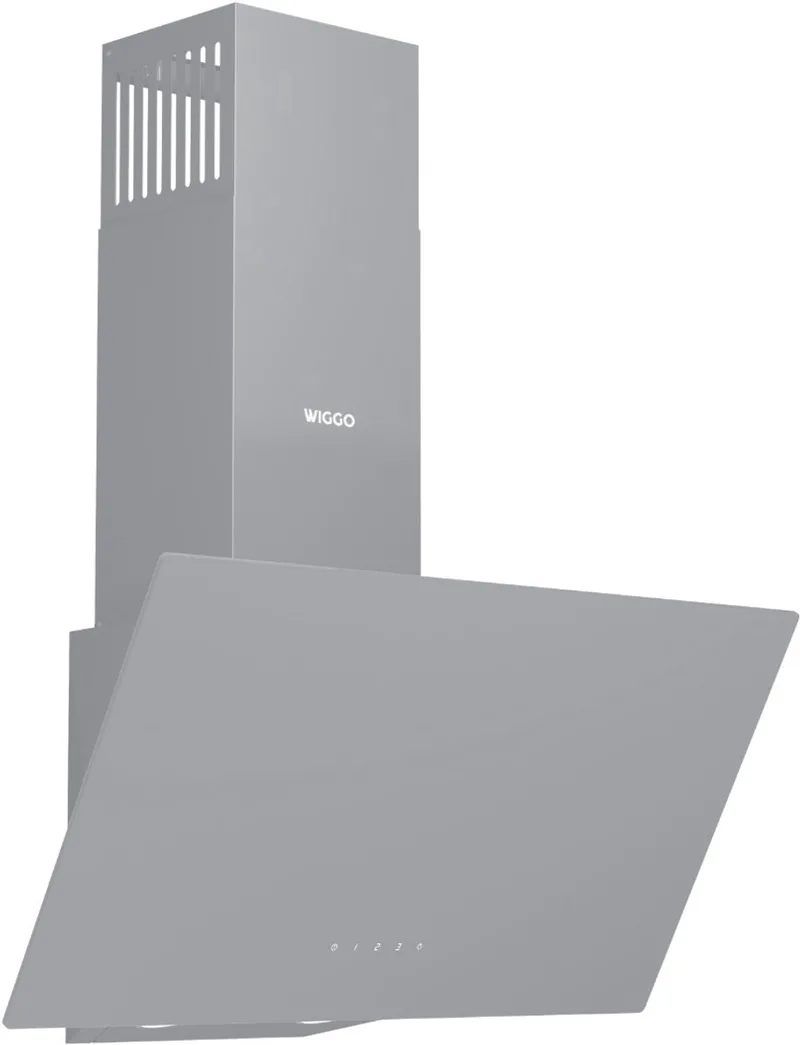 WE-D631G(G) – Schuine Afzuigkap 60 cm – Glas – LED Verlichting – Touch Control – 5 jaar garantie fra Wiggo i Grå – produktbillede