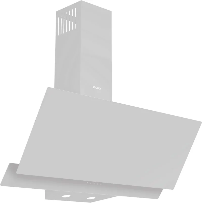 WE-D932G(W) – Schuine Afzuigkap 90 cm – LED Verlichting – Touch Control – 5 jaar garantie by Wiggo in Wit Dubbel Glas – product photo