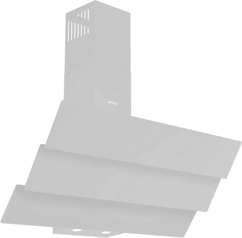 WE-D933G(W) – Schuine Afzuigkap 90 cm – Triple Glas – LED Verlichting – Touch Control – 5 jaar garantie by Wiggo in White – product photo