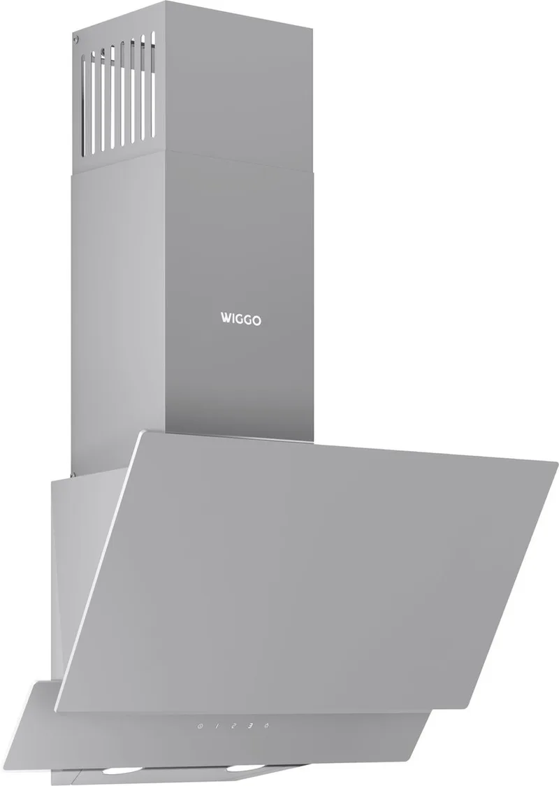 WE-E523G(G) - Schuine Afzuigkap - 50 cm - Dubbel Glas - LED verlichting - Touch Control de Wiggo en Gris – photo produit