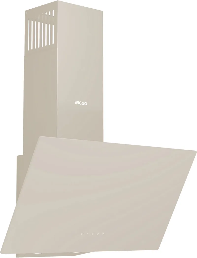 WE-E613G(C) - Schuine Afzuigkap - 60 cm - Glas by Wiggo in Cream – product photo