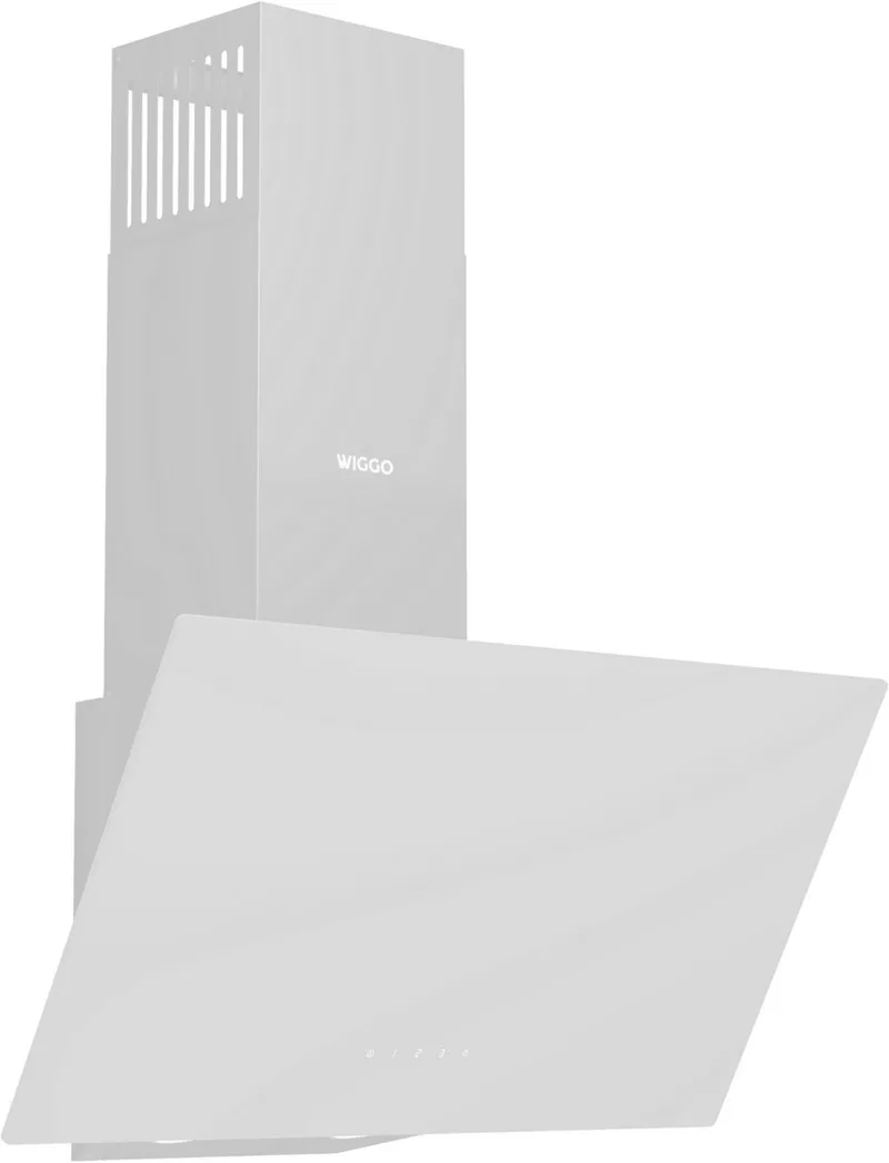 WE-E613G(W) - Schuine Afzuigkap - 60 cm - Glas by Wiggo in White – product photo