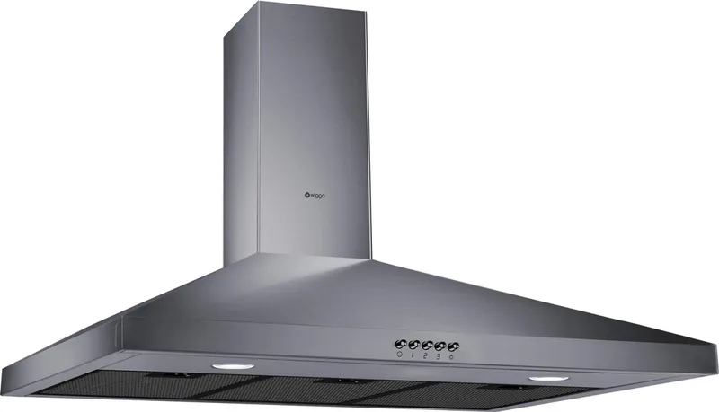 WE-E943R(G) - Wandschouw Afzuigkap - 90 cm by Wiggo in Grey – product photo