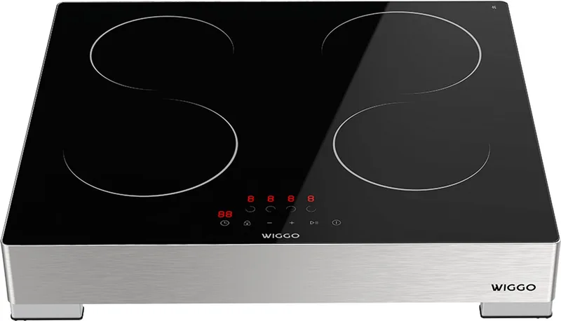 WH EF614G(X) - Vrijstaande Inductiekookplaat - 60 cm - 4 Kookzones - Touch Control - Look - 5 Jaar Garantie von Wiggo in Rvs – Produktfoto